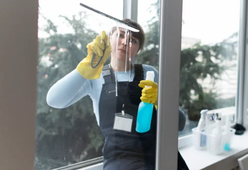 Nettoyage de vitres intérieures et extérieures à Sainte-Marie-aux-Chênes